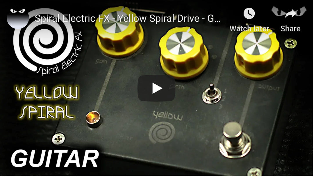 Mr. Excane Yellow Spiral Drive w/Guitar