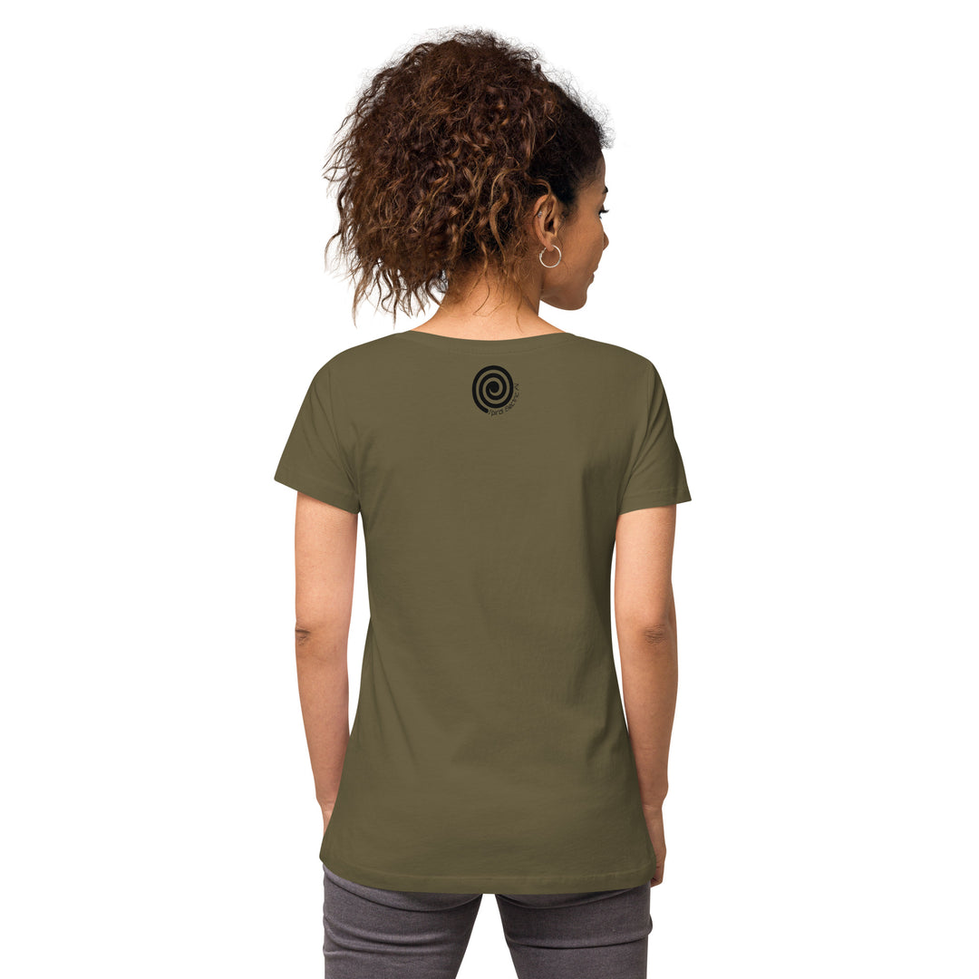 Peace. Love. Fuzz. Women’s Fitted V-Neck T-Shirt