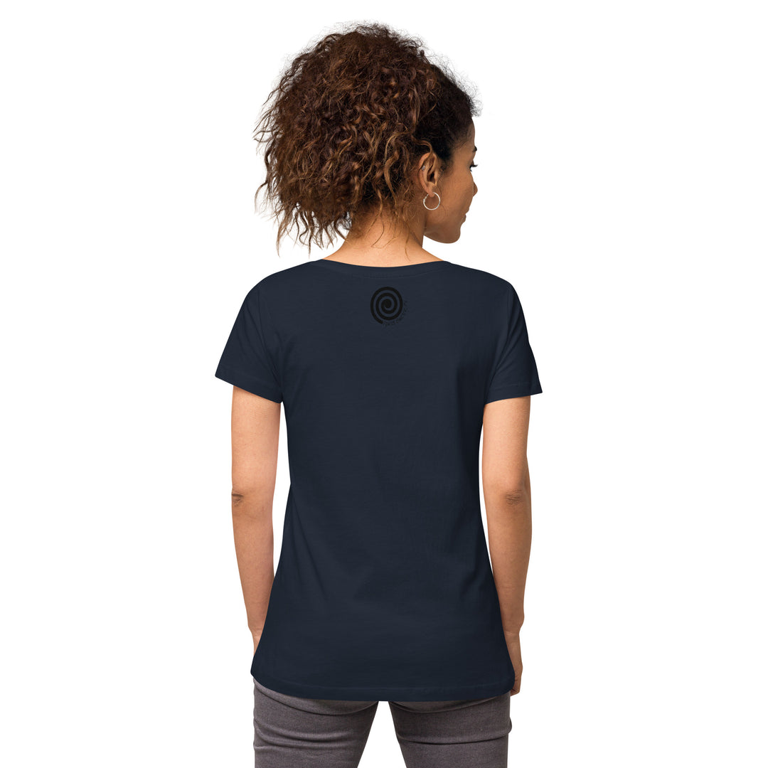 Peace. Love. Fuzz. Women’s Fitted V-Neck T-Shirt