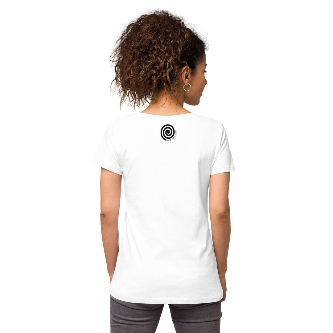 Peace. Love. Fuzz. Women’s Fitted V-Neck T-Shirt