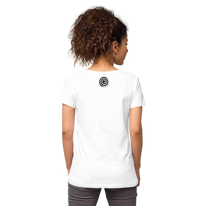 Peace. Love. Fuzz. Women’s Fitted V-Neck T-Shirt